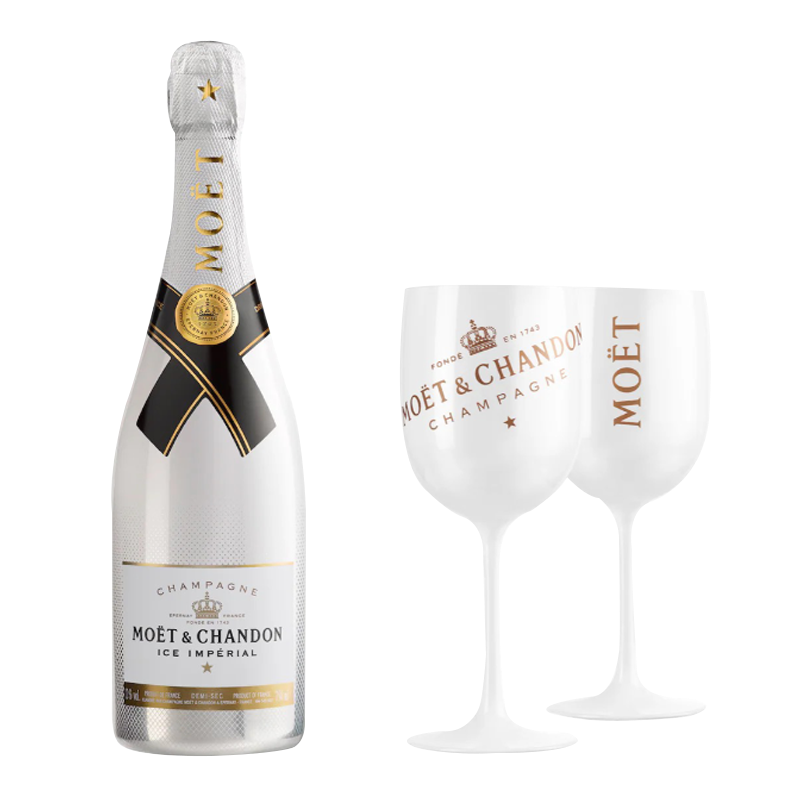 Moet &amp; Chandon Ice Imperial with Glasses 2