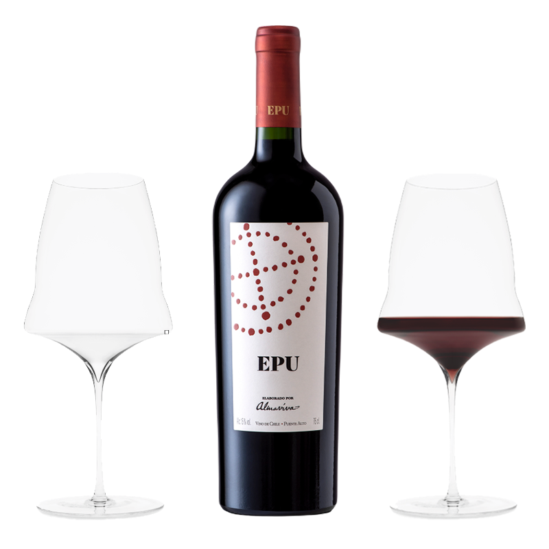 Vina Almaviva EPU 2020 + JOSEPHINE No3 – red Gift Box (2 Glass)